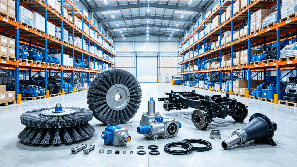 Original spare parts for commercial sweeper trucks